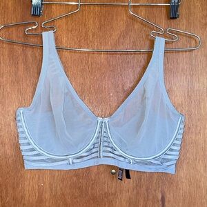 Victoria's Secret Sheer Light Gray Bralette